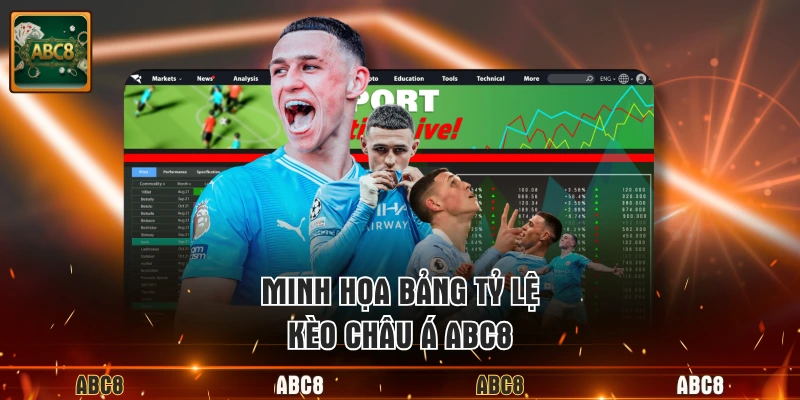 Minh họa bảng tỷ lệ kèo châu Á ABC8